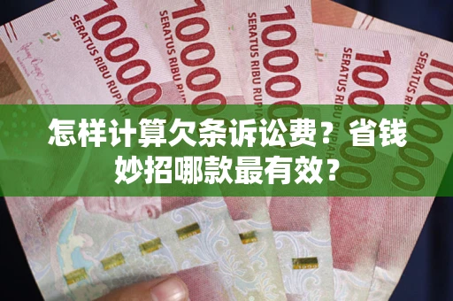 济南怎样计算欠条诉讼费？省钱妙招哪款最有效？