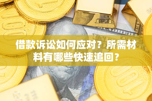 济南借款诉讼如何应对？所需材料有哪些快速追回？
