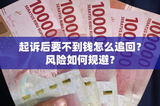 济南起诉后要不到钱怎么追回？风险如何规避？