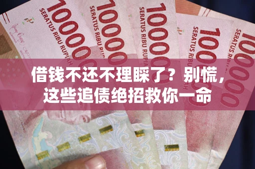 济南借钱不还不理睬了？别慌，这些追债绝招救你一命